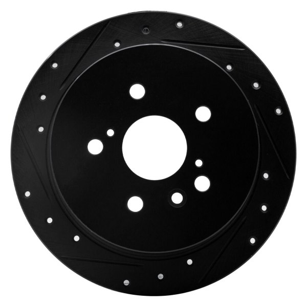 R1 Concepts® - eLINE™ Drilled and Slotted 1-Piece Rear Brake Rotor