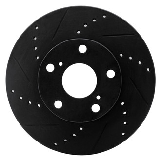 R1 Concepts® - eLINE™ Drilled and Slotted 1-Piece Front Driver Side Brake Rotor