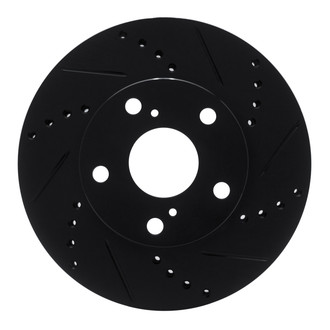 R1 Concepts® - eLINE™ Drilled and Slotted 1-Piece Front Passenger Side Brake Rotor