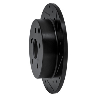 R1 Concepts® - eLINE™ Drilled and Slotted 1-Piece Rear Passenger Side Brake Rotor
