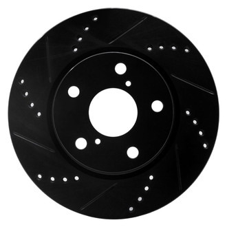 R1 Concepts® - eLINE™ Drilled and Slotted 1-Piece Front Driver Side Brake Rotor