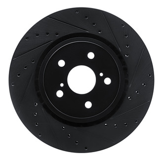 R1 Concepts® - eLINE™ Drilled and Slotted 1-Piece Front Passenger Side Brake Rotor
