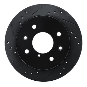 R1 Concepts® - eLINE™ Drilled and Slotted 1-Piece Rear Driver Side Brake Rotor