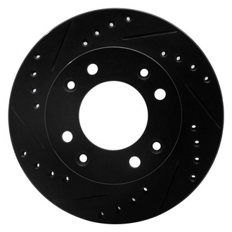 R1 Concepts® - eLINE™ Drilled and Slotted 1-Piece Front Driver Side Brake Rotor
