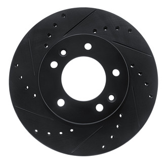 R1 Concepts® - eLINE™ Drilled and Slotted 1-Piece Front Driver Side Brake Rotor