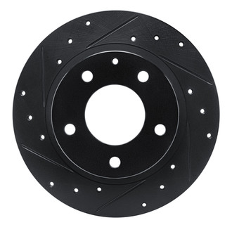 R1 Concepts® - eLINE™ Drilled and Slotted 1-Piece Rear Driver Side Brake Rotor