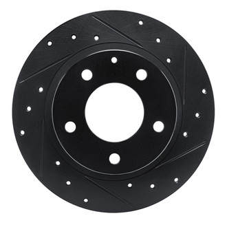 R1 Concepts® - eLINE™ Drilled and Slotted 1-Piece Rear Passenger Side Brake Rotor