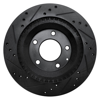 R1 Concepts® - eLINE™ Drilled and Slotted 1-Piece Rear Passenger Side Brake Rotor