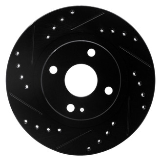 R1 Concepts® - eLINE™ Drilled and Slotted 1-Piece Front Driver Side Brake Rotor