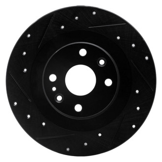 R1 Concepts® - eLINE™ Drilled and Slotted 1-Piece Rear Driver Side Brake Rotor