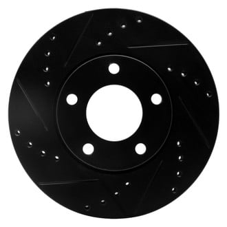 R1 Concepts® - eLINE™ Drilled and Slotted 1-Piece Front Driver Side Brake Rotor