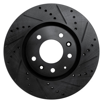 R1 Concepts® - eLINE™ Drilled and Slotted 1-Piece Front Passenger Side Brake Rotor