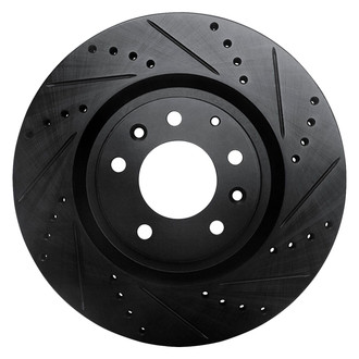 R1 Concepts® - eLINE™ Drilled and Slotted 1-Piece Front Passenger Side Brake Rotor