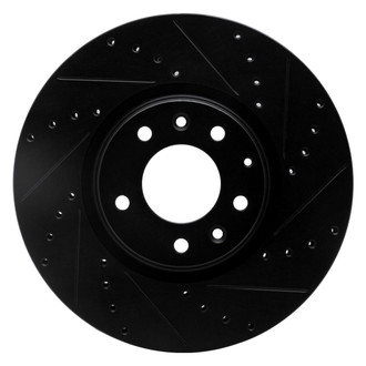 R1 Concepts® - eLINE™ Drilled and Slotted 1-Piece Front Passenger Side Brake Rotor