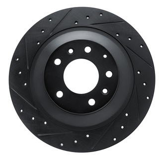 R1 Concepts® - eLINE™ Drilled and Slotted 1-Piece Rear Driver Side Brake Rotor