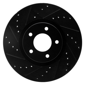 R1 Concepts® - eLINE™ Drilled and Slotted 1-Piece Front Driver Side Brake Rotor