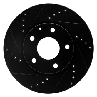 R1 Concepts® - eLINE™ Drilled and Slotted 1-Piece Front Driver Side Brake Rotor