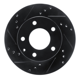 R1 Concepts® - eLINE™ Drilled and Slotted 1-Piece Front Driver Side Brake Rotor