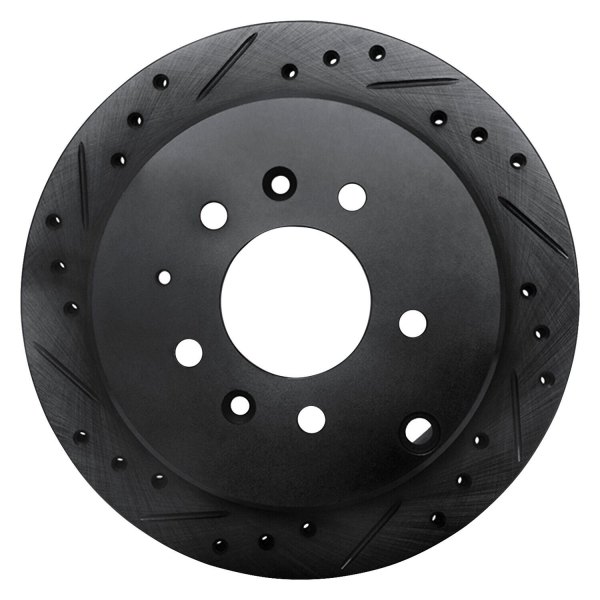 R1 Concepts® - eLINE™ Drilled and Slotted 1-Piece Rear Brake Rotor