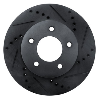 R1 Concepts® - eLINE™ Drilled and Slotted 1-Piece Front Passenger Side Brake Rotor