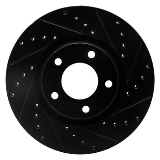 R1 Concepts® - eLINE™ Drilled and Slotted 1-Piece Front Passenger Side Brake Rotor