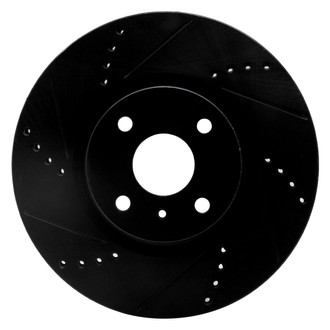 R1 Concepts® - eLINE™ Drilled and Slotted 1-Piece Front Driver Side Brake Rotor