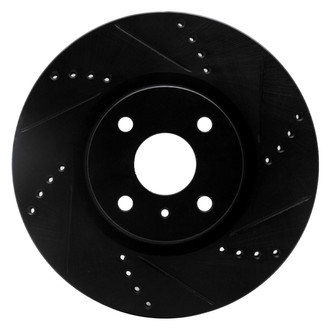 R1 Concepts® - eLINE™ Drilled and Slotted 1-Piece Front Passenger Side Brake Rotor
