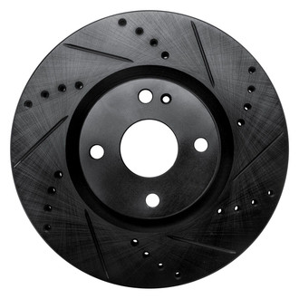R1 Concepts® - eLINE™ Drilled and Slotted 1-Piece Front Passenger Side Brake Rotor