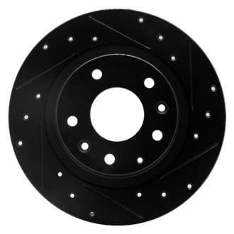 R1 Concepts® - eLINE™ Drilled and Slotted 1-Piece Rear Passenger Side Brake Rotor