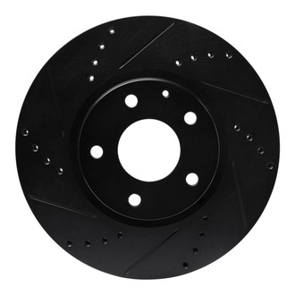 R1 Concepts® - eLINE™ Drilled and Slotted 1-Piece Front Driver Side Brake Rotor
