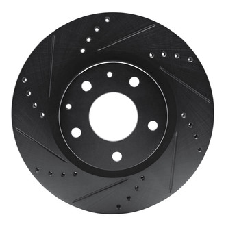 R1 Concepts® - eLINE™ Drilled and Slotted 1-Piece Front Driver Side Brake Rotor