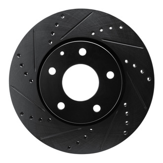 R1 Concepts® - eLINE™ Drilled and Slotted 1-Piece Front Driver Side Brake Rotor