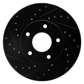 R1 Concepts® - eLINE™ Drilled and Slotted 1-Piece Front Driver Side Brake Rotor