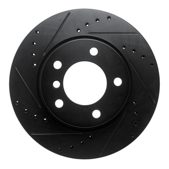 R1 Concepts® - eLINE™ Drilled and Slotted 1-Piece Front Driver Side Brake Rotor