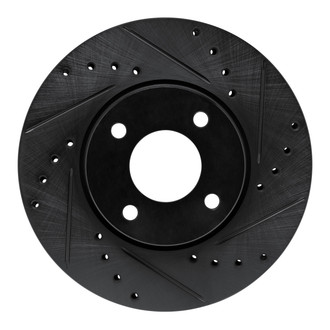 R1 Concepts® - eLINE™ Drilled and Slotted 1-Piece Front Passenger Side Brake Rotor