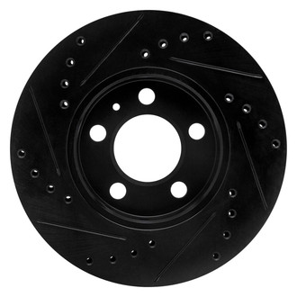 R1 Concepts® - eLINE™ Drilled and Slotted 1-Piece Front Passenger Side Brake Rotor