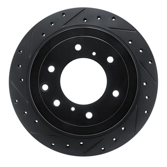 R1 Concepts® - eLINE™ Drilled and Slotted 1-Piece Rear Driver Side Brake Rotor