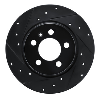 R1 Concepts® - eLINE™ Drilled and Slotted 1-Piece Rear Driver Side Brake Rotor