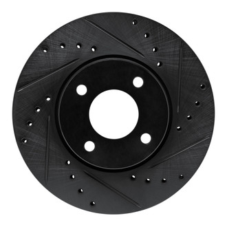 R1 Concepts® - eLINE™ Drilled and Slotted 1-Piece Front Passenger Side Brake Rotor