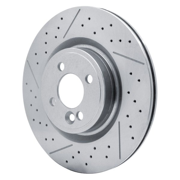 R1 Concepts® - Drilled and Slotted 1-Piece Front Brake Rotor