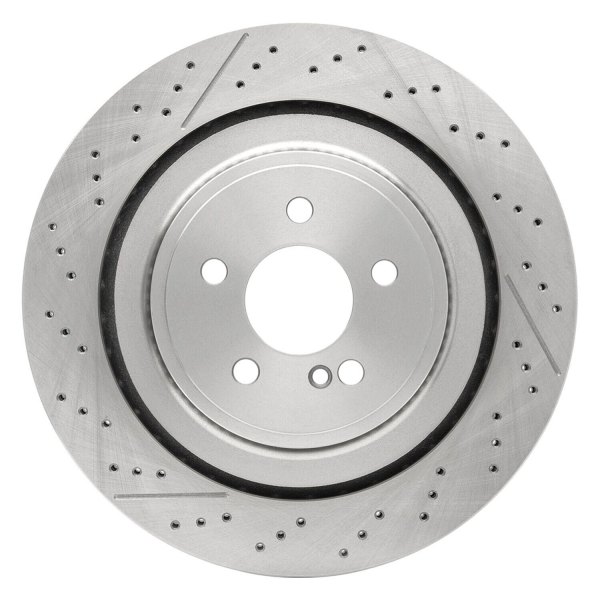 R1 Concepts® - Drilled and Slotted 1-Piece Rear Brake Rotor