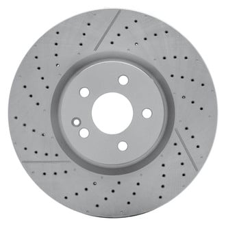 R1 Concepts® - Drilled and Slotted 1-Piece Front Brake Rotor