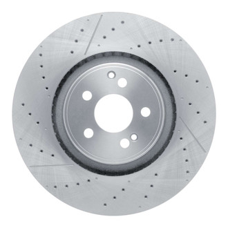 R1 Concepts® - Drilled and Slotted 1-Piece Rear Brake Rotor