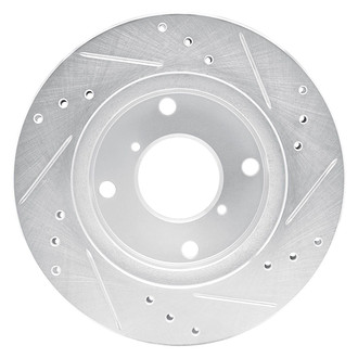 R1 Concepts® - eLINE™ Drilled and Slotted 1-Piece Front Driver Side Brake Rotor