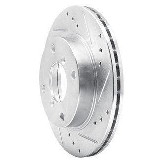 R1 Concepts® - eLINE™ Drilled and Slotted 1-Piece Front Passenger Side Brake Rotor