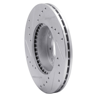 R1 Concepts® - eLINE™ Drilled and Slotted 1-Piece Front Passenger Side Brake Rotor