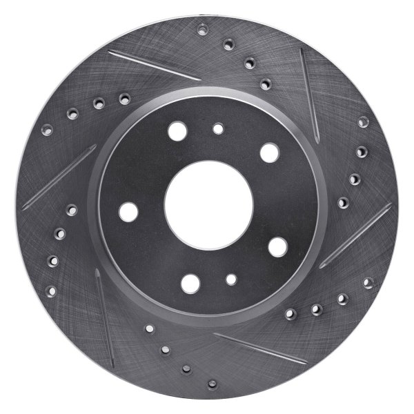 R1 Concepts® - eLINE™ Drilled and Slotted 1-Piece Front Brake Rotor