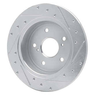 R1 Concepts® - eLINE™ Drilled and Slotted 1-Piece Rear Driver Side Brake Rotor