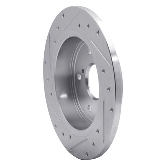 R1 Concepts® - eLINE™ Drilled and Slotted 1-Piece Rear Passenger Side Brake Rotor