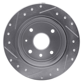 R1 Concepts® - eLINE™ Drilled and Slotted 1-Piece Rear Passenger Side Brake Rotor